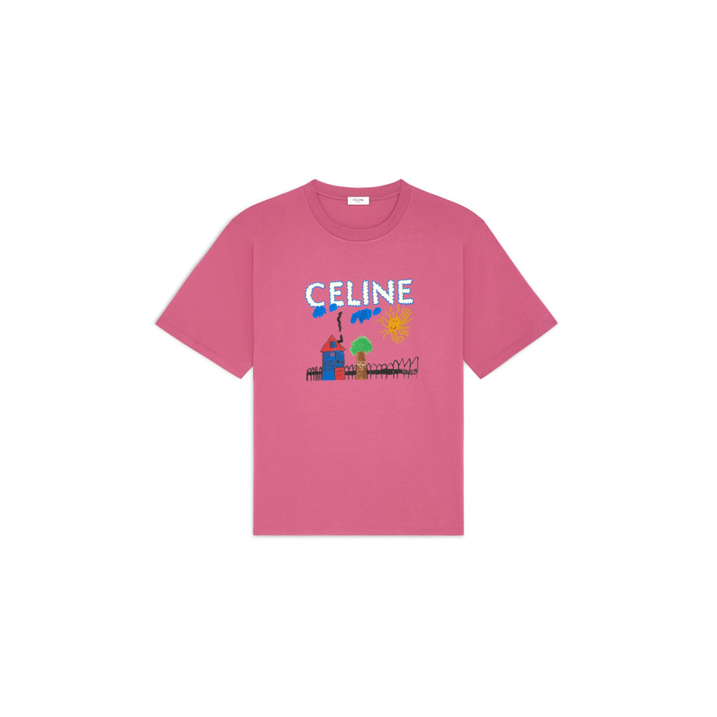 CELINE LOOSE T-SHIRT IN COTTON JERSEY 